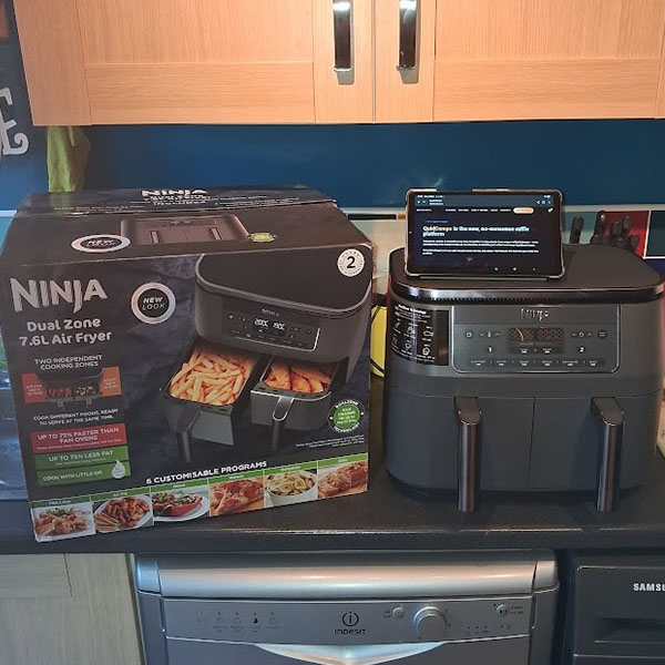 Ninja MAX 6-in-1 DualZone Air Fryer 9.5L Cyber Space