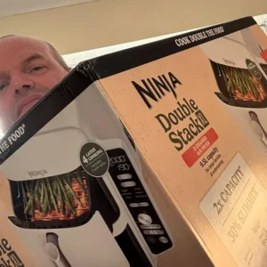 Ninja Double Stack XL 2 Drawer Air Fryer 9.5L - White